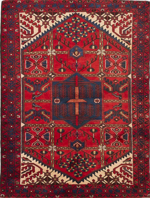 Hamedan Red Hand Knotted 51 X 610  Area Rug 500-28756 Image 0