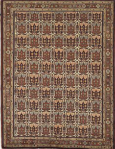 Afshar White Hand Knotted 4'5" X 6'6"  Area Rug 500-28758