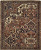 Heriz Brown Square Hand Knotted 47 X 55  Area Rug 500-28760 Thumb 0