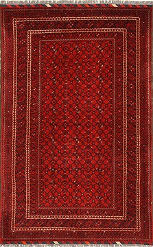 Indian Turkman Blue Rectangle 4x6 ft Wool Carpet 28764