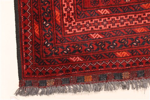 Turkman Blue Hand Knotted 310 X 60 Area Rug 250-28765 Image 1