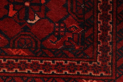 Turkman Blue Hand Knotted 37 X 63 Area Rug 250-28766 Image 11