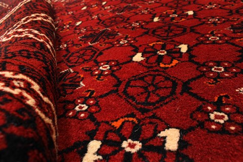 Turkman Blue Hand Knotted 39 X 54 Area Rug 250-28771 Image 7