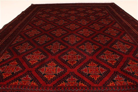 Kunduz Red Hand Knotted 41 X 56 Area Rug 250-28772 Image 4