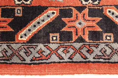 Khan Mohammadi Blue Hand Knotted 36 X 510 Area Rug 250-28781 Image 3