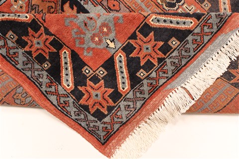 Khan Mohammadi Blue Hand Knotted 36 X 510 Area Rug 250-28781 Image 6
