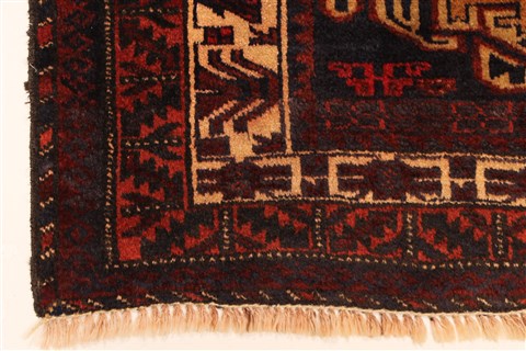 Baluch Beige Hand Knotted 42 X 65 Area Rug 250-28786 Image 1