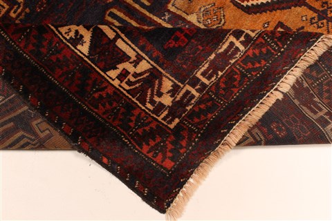 Baluch Beige Hand Knotted 42 X 65 Area Rug 250-28786 Image 6