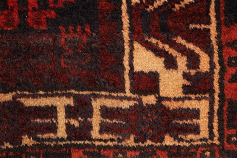 Baluch Beige Hand Knotted 42 X 65 Area Rug 250-28786 Image 9