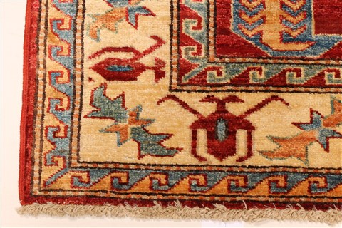 Kazak Yellow Hand Knotted 410 X 68  Area Rug 250-28787 Image 1