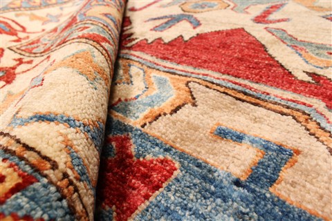 Kazak Yellow Hand Knotted 410 X 68  Area Rug 250-28787 Image 7