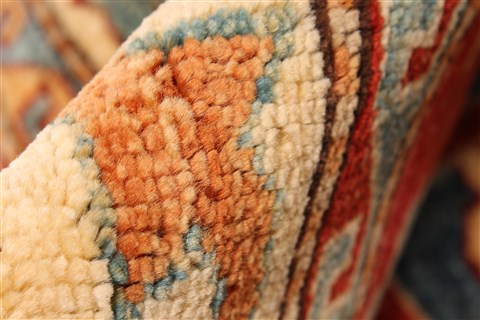 Kazak Yellow Hand Knotted 410 X 68  Area Rug 250-28787 Image 8