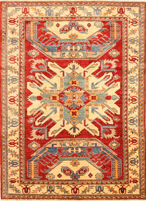 Kazak Yellow Hand Knotted 410 X 68  Area Rug 250-28787 Image 0