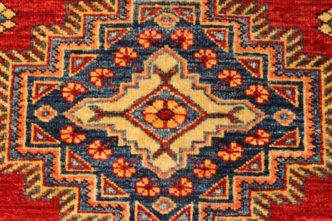 Kazak Blue Hand Knotted 410 X 65 Area Rug 250-28788 Image 10