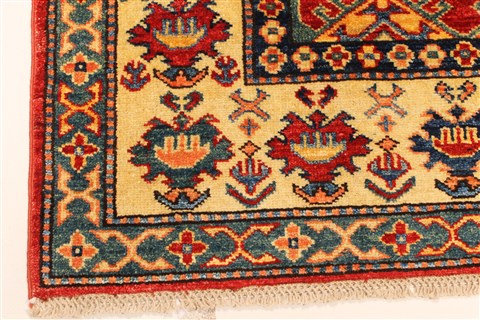 Kazak Blue Hand Knotted 410 X 65 Area Rug 250-28788 Image 1
