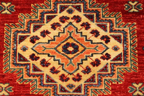 Kazak Blue Hand Knotted 410 X 65 Area Rug 250-28788 Image 2