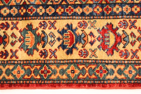 Kazak Blue Hand Knotted 410 X 65 Area Rug 250-28788 Image 3