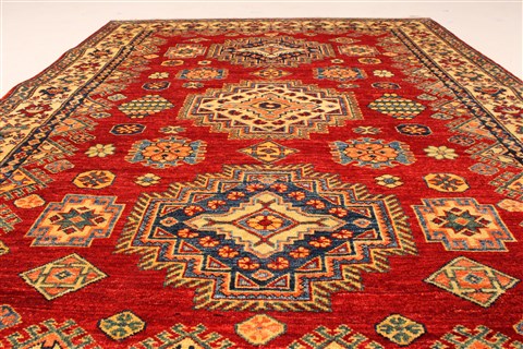Kazak Blue Hand Knotted 410 X 65 Area Rug 250-28788 Image 4