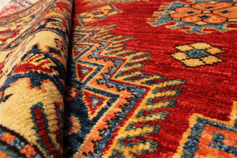 Kazak Blue Hand Knotted 410 X 65 Area Rug 250-28788 Image 7