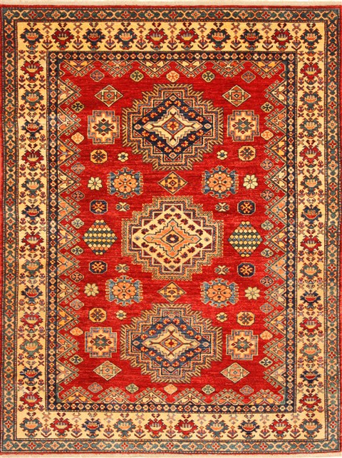 Kazak Blue Hand Knotted 410 X 65 Area Rug 250-28788 Image 0