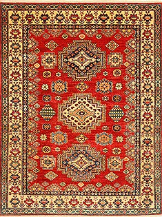 Kazak Blue Hand Knotted 4'10" X 6'5"  Area Rug 250-28788