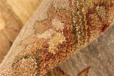 Ziegler Beige Square Hand Knotted 1310 X 144 Area Rug 250-28792 Image 1