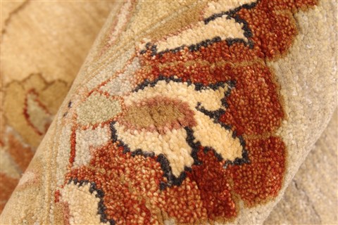 Ziegler Beige Square Hand Knotted 1310 X 144 Area Rug 250-28792 Image 2