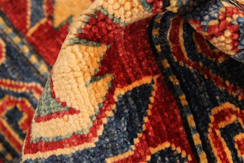 Kazak Yellow Hand Knotted 119 X 159 Area Rug 250-28794 Image 9