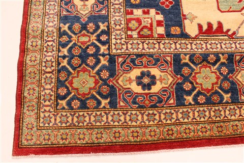 Heriz Red Hand Knotted 116 X 148 Area Rug 250-28796 Image 10