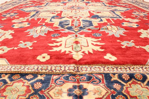 Heriz Red Hand Knotted 116 X 148 Area Rug 250-28796 Image 3