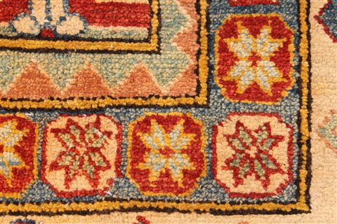 Kazak Beige Hand Knotted 1210 X 158 Area Rug 250-28797 Image 11