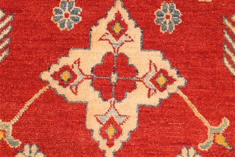Kazak Beige Hand Knotted 1210 X 158 Area Rug 250-28797 Image 12