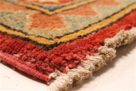 Kazak Beige Hand Knotted 1210 X 158 Area Rug 250-28797 Image 13