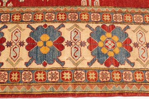 Kazak Beige Hand Knotted 1210 X 158 Area Rug 250-28797 Image 3
