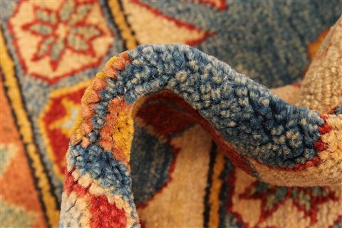 Kazak Beige Hand Knotted 1210 X 158 Area Rug 250-28797 Image 8