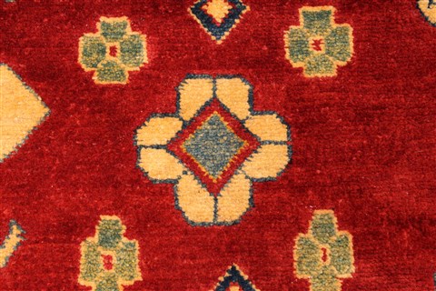 Kazak Yellow Hand Knotted 124 X 168 Area Rug 250-28798 Image 11