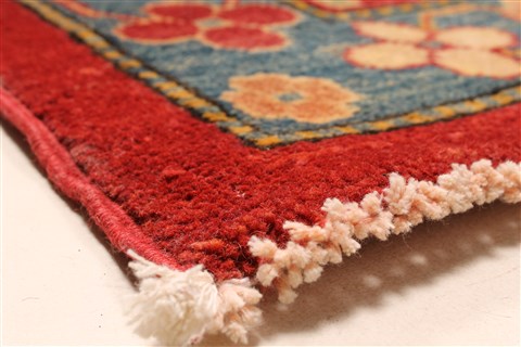 Kazak Yellow Hand Knotted 124 X 168 Area Rug 250-28798 Image 14