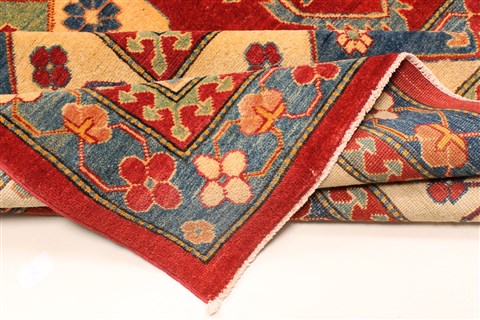 Kazak Yellow Hand Knotted 124 X 168 Area Rug 250-28798 Image 6