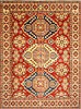 Kazak Red Hand Knotted 117 X 159  Area Rug 250-28800 Thumb 0