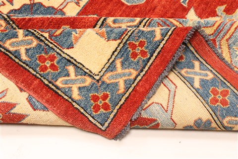 Kazak Yellow Hand Knotted 130 X 163 Area Rug 250-28806 Image 6