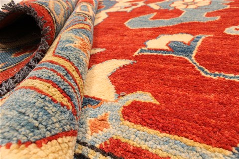 Kazak Yellow Hand Knotted 130 X 163 Area Rug 250-28806 Image 7
