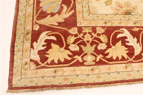 Chobi Beige Hand Knotted 122 X 156 Area Rug 250-28808 Image 1