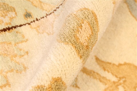 Chobi Beige Hand Knotted 122 X 156 Area Rug 250-28808 Image 8