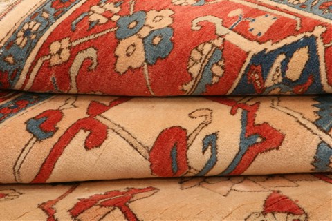 Serapi Beige Hand Knotted 80 X 124 Area Rug 100-28809 Image 4