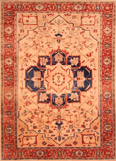 Serapi Beige Hand Knotted 80 X 124 Area Rug 100-28809 Image 0