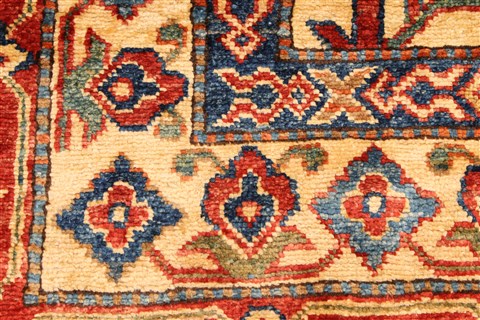 Kazak Yellow Hand Knotted 114 X 165 Area Rug 250-28811 Image 11