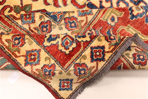 Kazak Yellow Hand Knotted 114 X 165 Area Rug 250-28811 Image 6