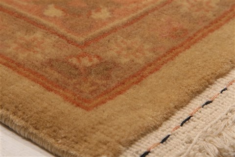 Tabriz Brown Hand Knotted 90 X 119 Area Rug 100-28812 Image 5