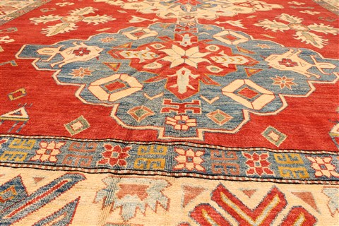 Kazak Blue Hand Knotted 102 X 152 Area Rug 250-28815 Image 1