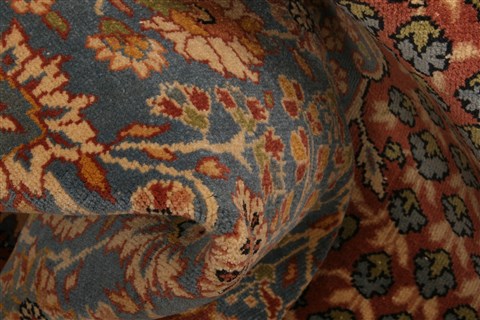 Oushak Red Hand Knotted 93 X 120 Area Rug 100-28816 Image 1